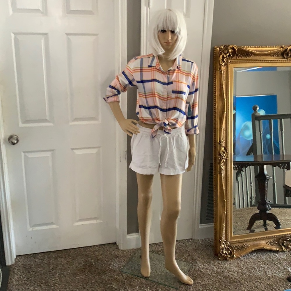 NWT PLAID FLANNEL LONG SLEEVE TOP 👚